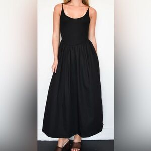HYFVE Black Ribbed Sleeveless Dress